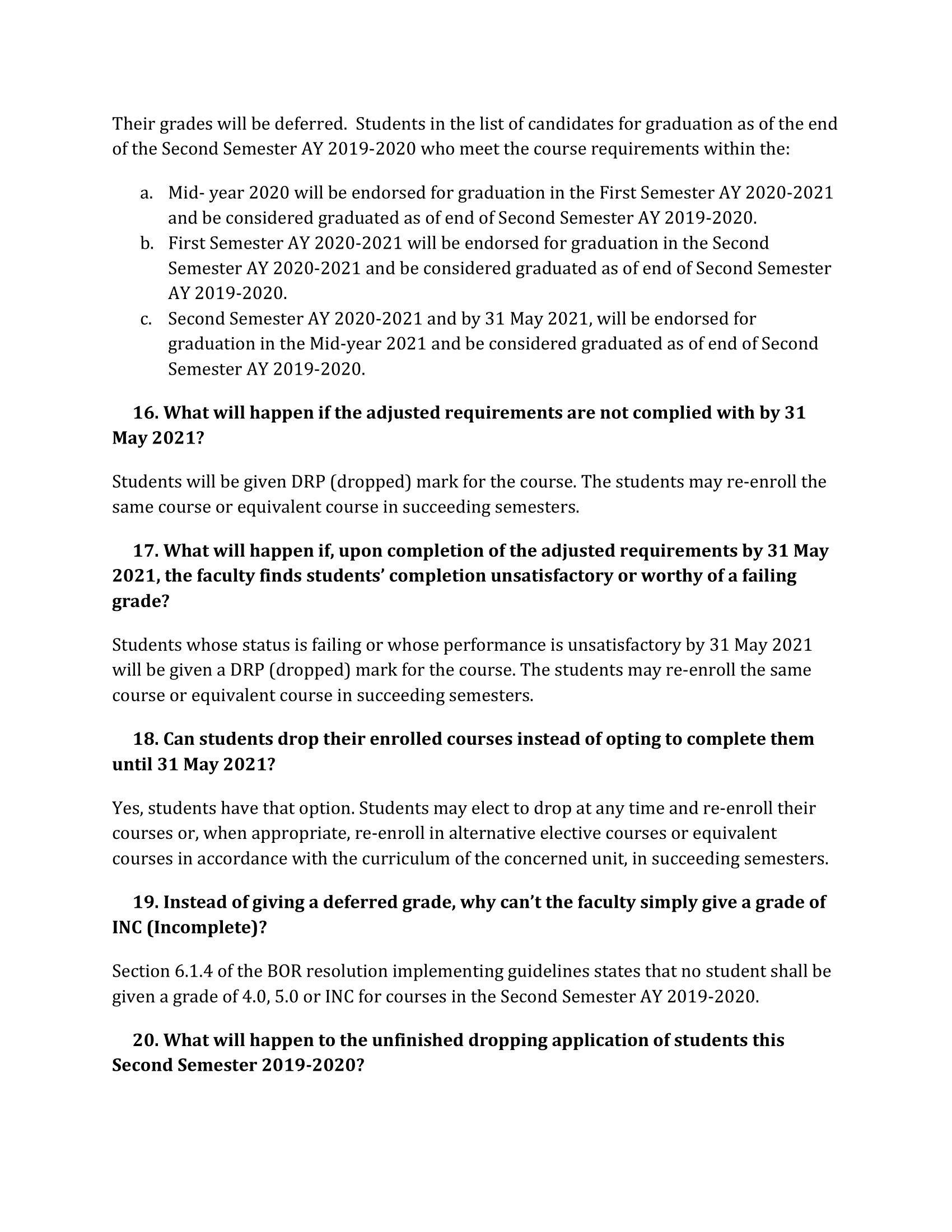 UPD College of Eng'g on Twitter "FAQs (Frequently Asked Questions) for