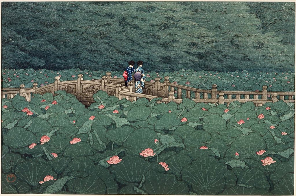 JCRecarey's tweet photo. 'El estanque en el santuario de Benten en Shiba' (1929) de Hasui Kawase (1883-1957)
#Adte #Art #ArteYArt #TwitterCultural https://t.co/RPzmRRI6lY