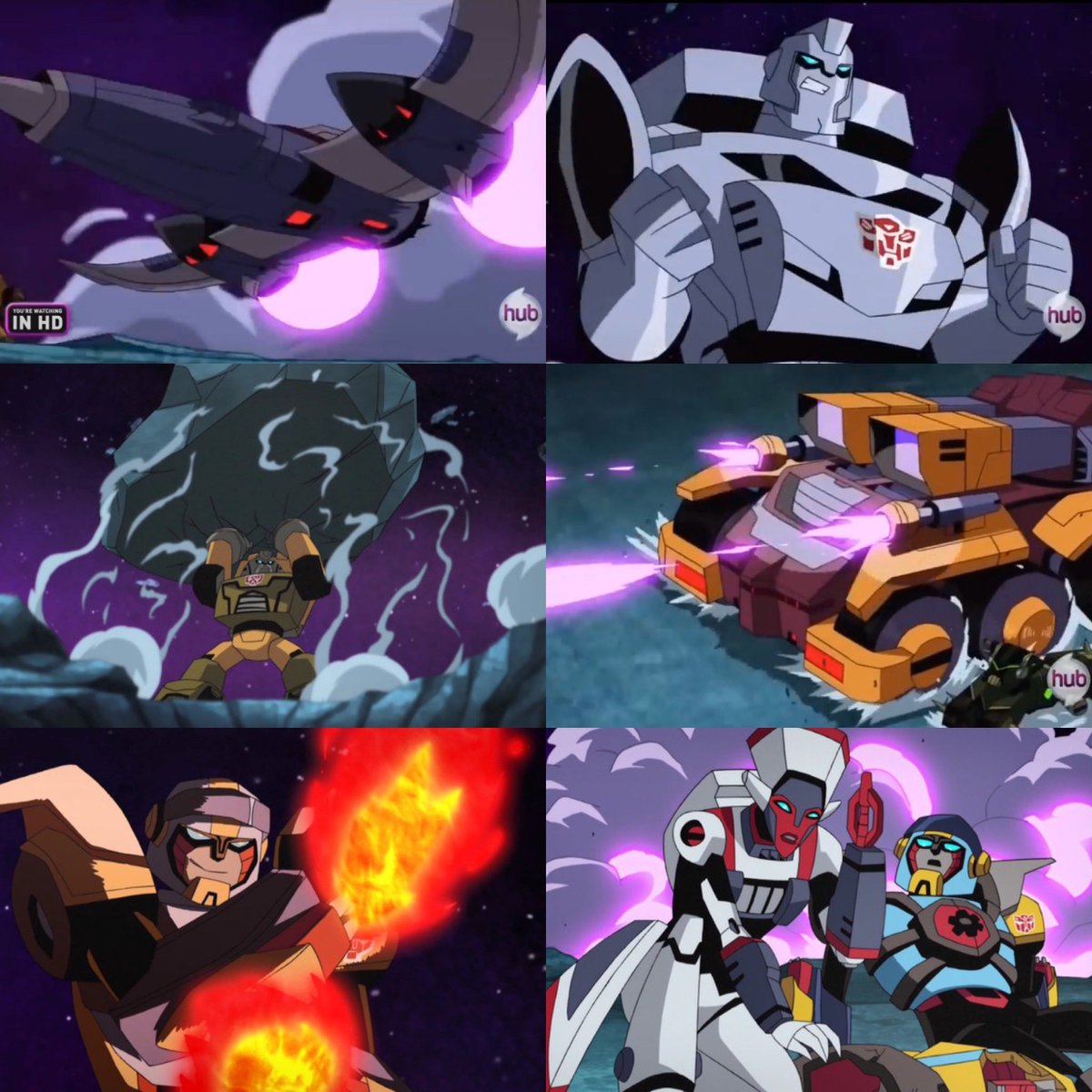 青空 Tf 特撮 映画 アメコミ人生 トランスフォーマー Tfアニメイテッド 第30話 冒頭に繰り広げられたチーム アセニア対チーム ジャールの戦い 冒頭の４分だけで新キャラが９体登場する テンポ良く新キャラが続々と登場するのが如何にもtfらしくて好き