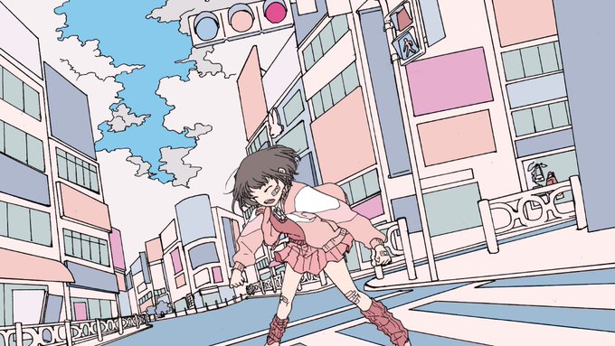 「brown hair crosswalk」 illustration images(Latest)