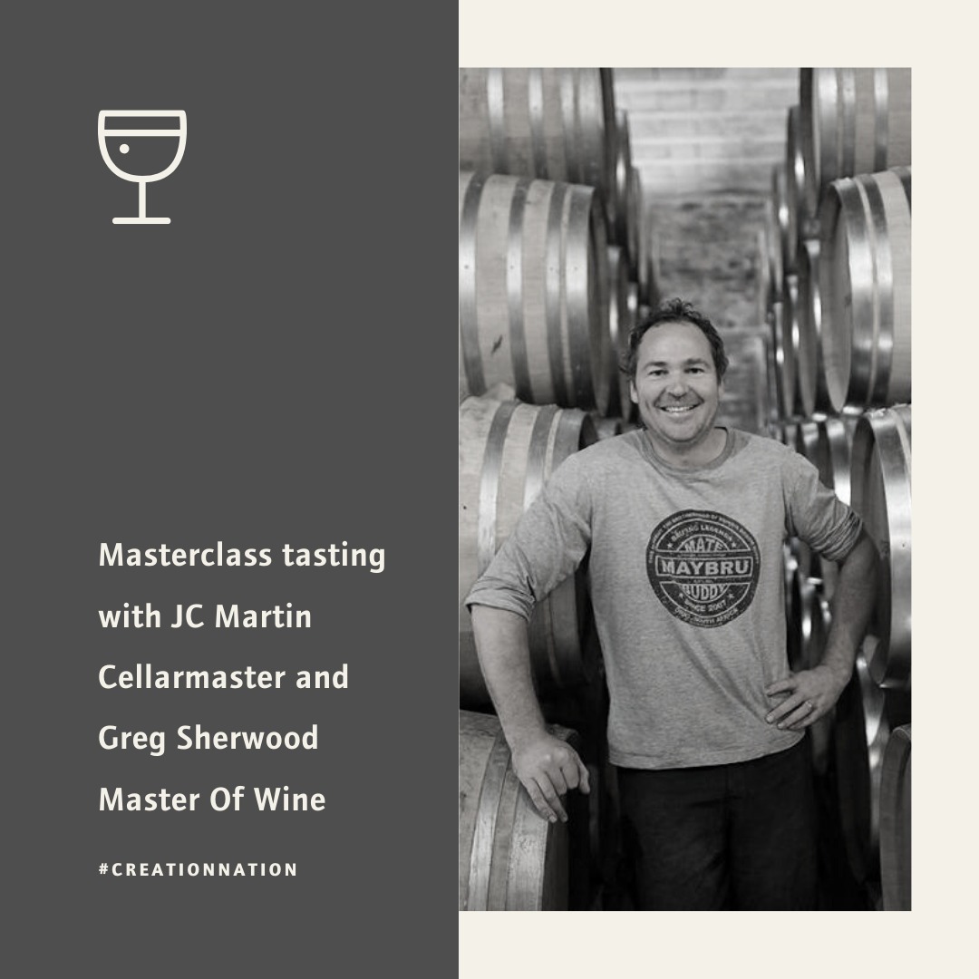 Be sure to join JC &amp; <a href="/gregsherwoodmw/">Greg Sherwood MW</a> for a discussion on all things Pinot Noir on <a href="/creationwines/">Carolyn Martin</a> INSTAGRAM LIVE Tomorrow 30 April 2020 at 4pm SA and 3pm UK time. 
#lovecreationwines #creationnation #pinotnoir #wosa #vinpro #coolclimate #hemelenaarde