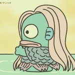 アマビエに扮したハンギョドンが地味に可愛すぎる