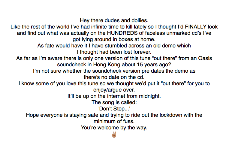 Noel Gallagher (@noelgallagher) on Twitter photo 