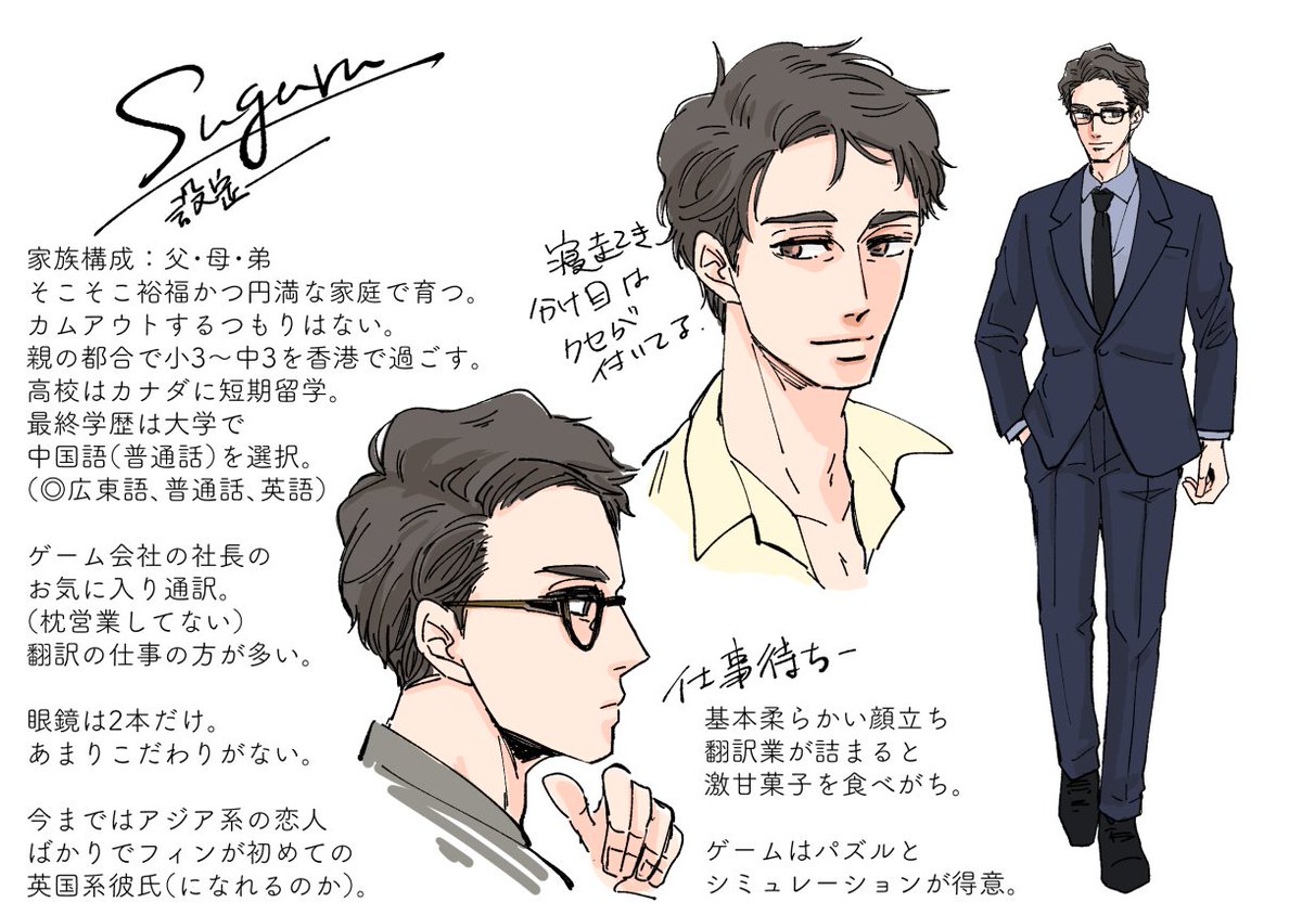 創作BLまとめ 設定少し変えたりして再掲。最後にちゅー絵。 