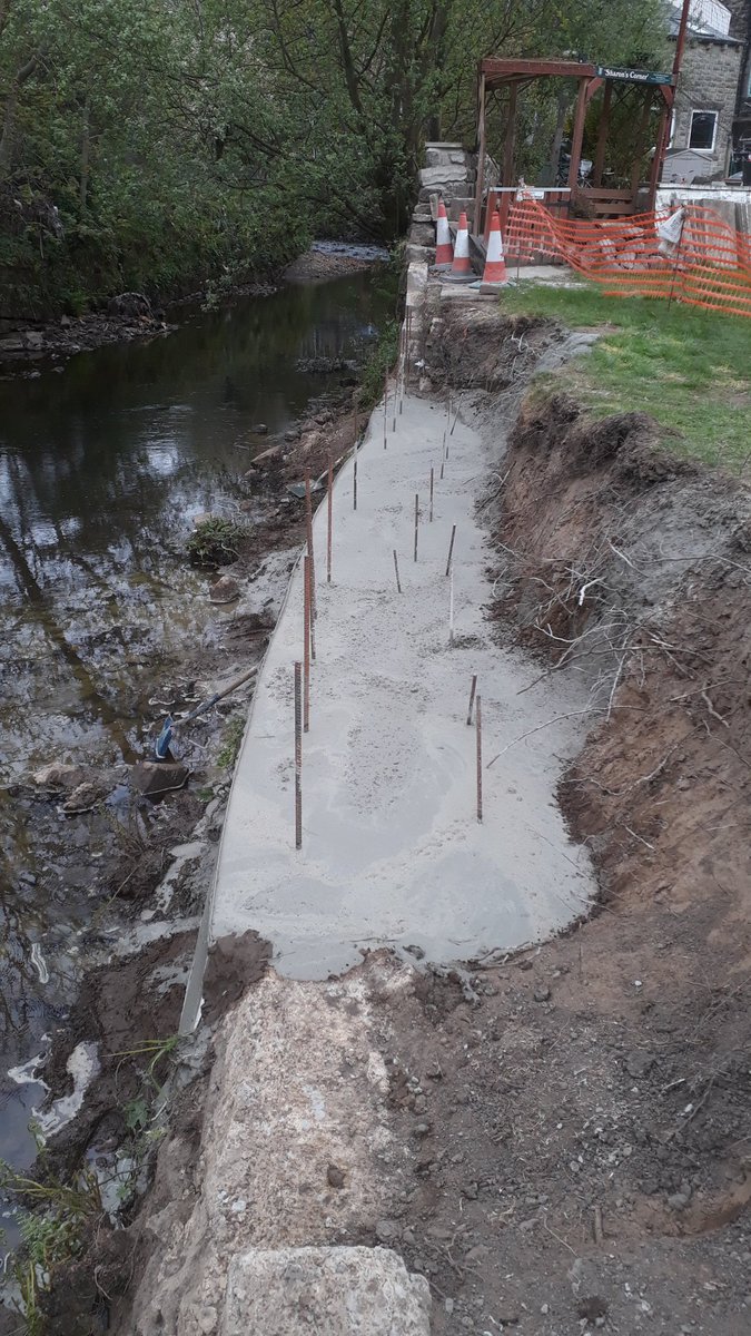 Another concrete pour (too wet for my liking)
All the footings are in now ready to build the walls.
Phew!