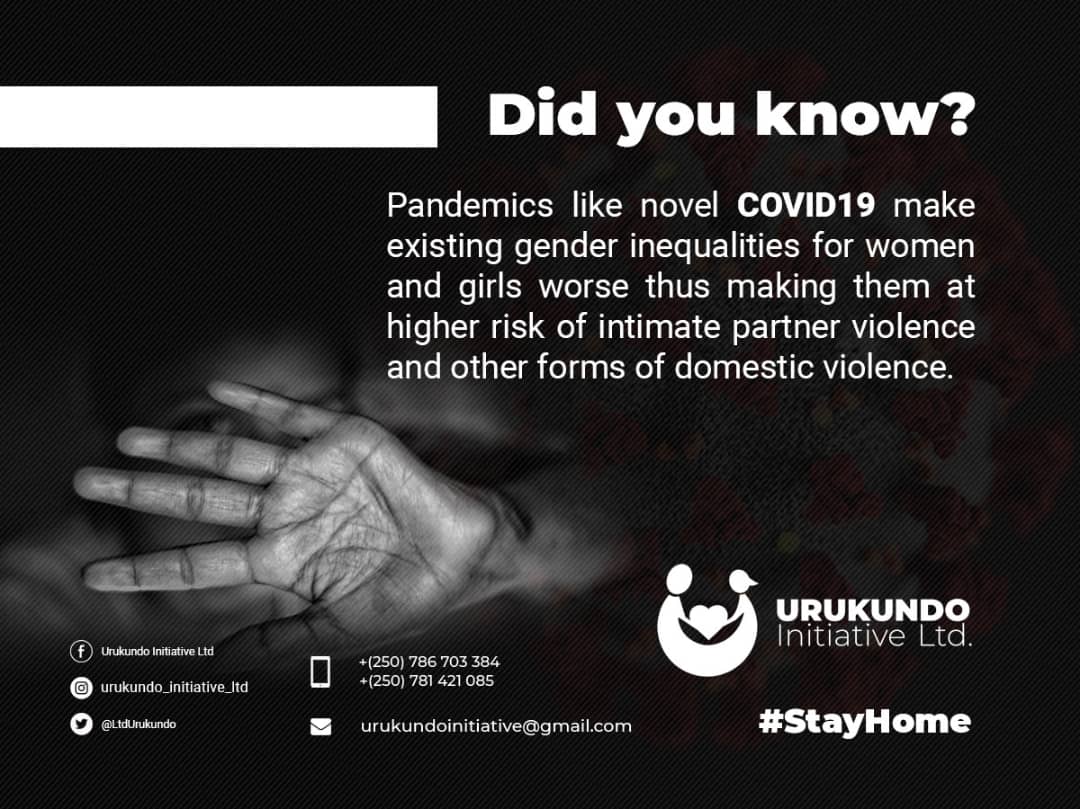 urukundo_initia's tweet photo. As we stay home together to combat COVID-19 , protecting sexual and reproductive Health and rights and promoting gender equality has never been so relevant. #stayhome #SRHRalways @HDIRwanda @RBCRwanda @Imbuto @UNFPARwanda https://t.co/uy76zPtn5R