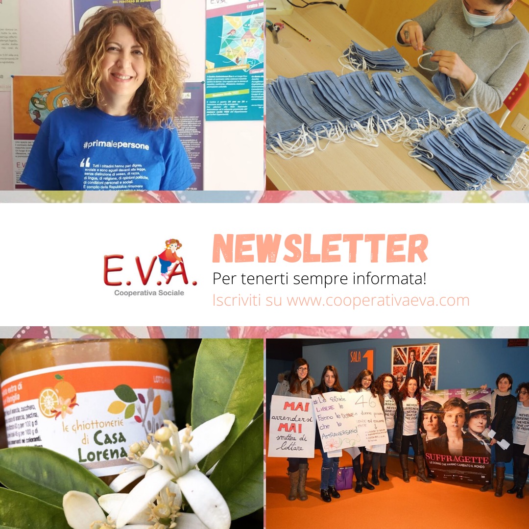 Siete già iscritte/i alla nostra #newsletter? Per sapere tutto su iniziative, campagne e attività, vi aspettiamo qui 
👉 cooperativaeva.com/news/newslette… 
#mascherineantiviolenza #noviolenzasulledonne #nonunadimeno #violenzadigenere #stopallaviolenzasulledonne