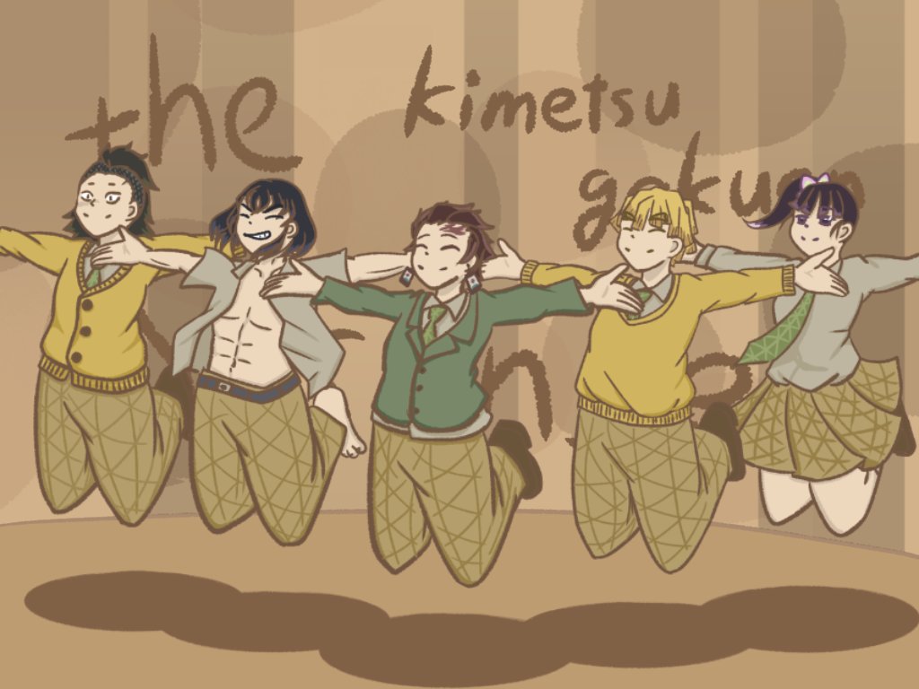 羊と兎の境界線 はじめての1人暮らし で まだテンションが余っていたので 五感組も描きました イラスト イラスト好きな人と繋がりたい 鬼滅の刃 キメツ学園 五感組 五感組はわちゃわちゃしててほしい T Co P5ezzu1s8n Twitter