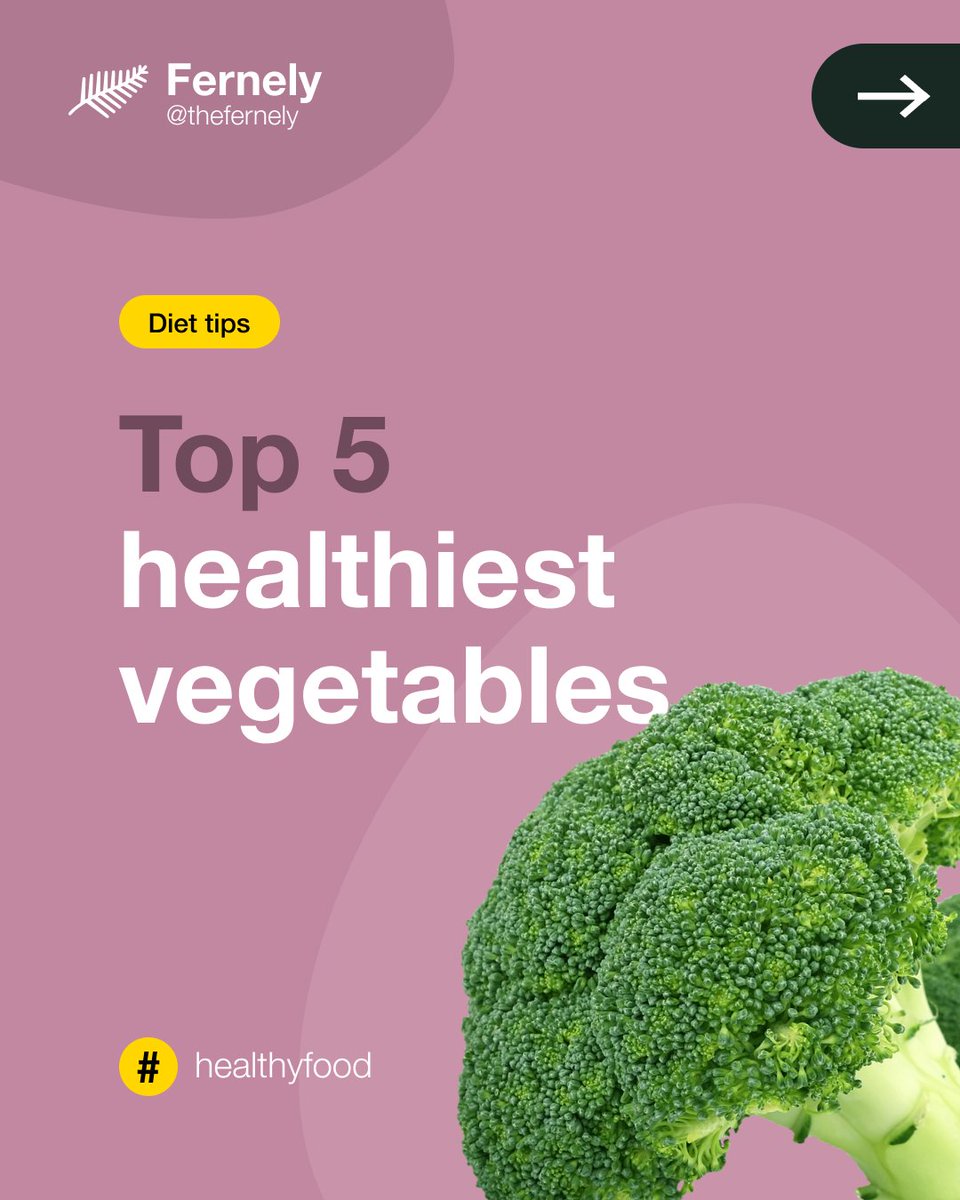thefernely's tweet photo. Top 5 healthiest vegetables.
https://t.co/OcA6cuQAwn

#healthylife #health #healthydiet #HealthyFood https://t.co/Noo0QoIhld