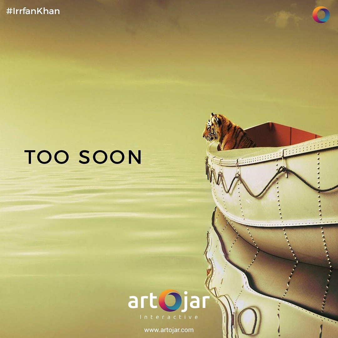 artojar's tweet photo. We wanted to feel life a lot more through you.

Rest in peace Irfan ji !

#IrrfanKhan #RipIrrfanKhan https://t.co/GjLCplz8AN