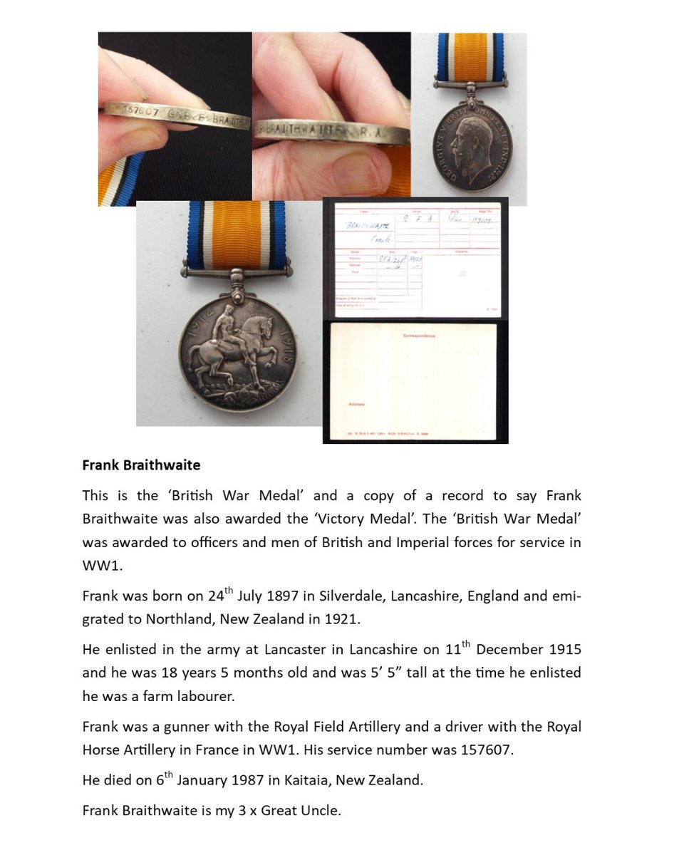 ribbweb's tweet photo. Connor Sharp in Year 7 is proud to enter his 3 x Great Uncle's medals into our virtual history museum.  What an amazing man! Well done Connor. #stayconnected #stayintouch https://t.co/nciAUrdbI8