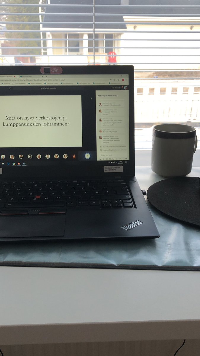 Kumppanuuksien johtaminen -webinaari starttasi meillä @TimoJarvensivu puheenvuorolla. Osallistujia melkein sata linjoilla, kyl tää oppiminen näin etänäkin voi onnistua! 👌🏻🤩 #lahitapiolaoppii