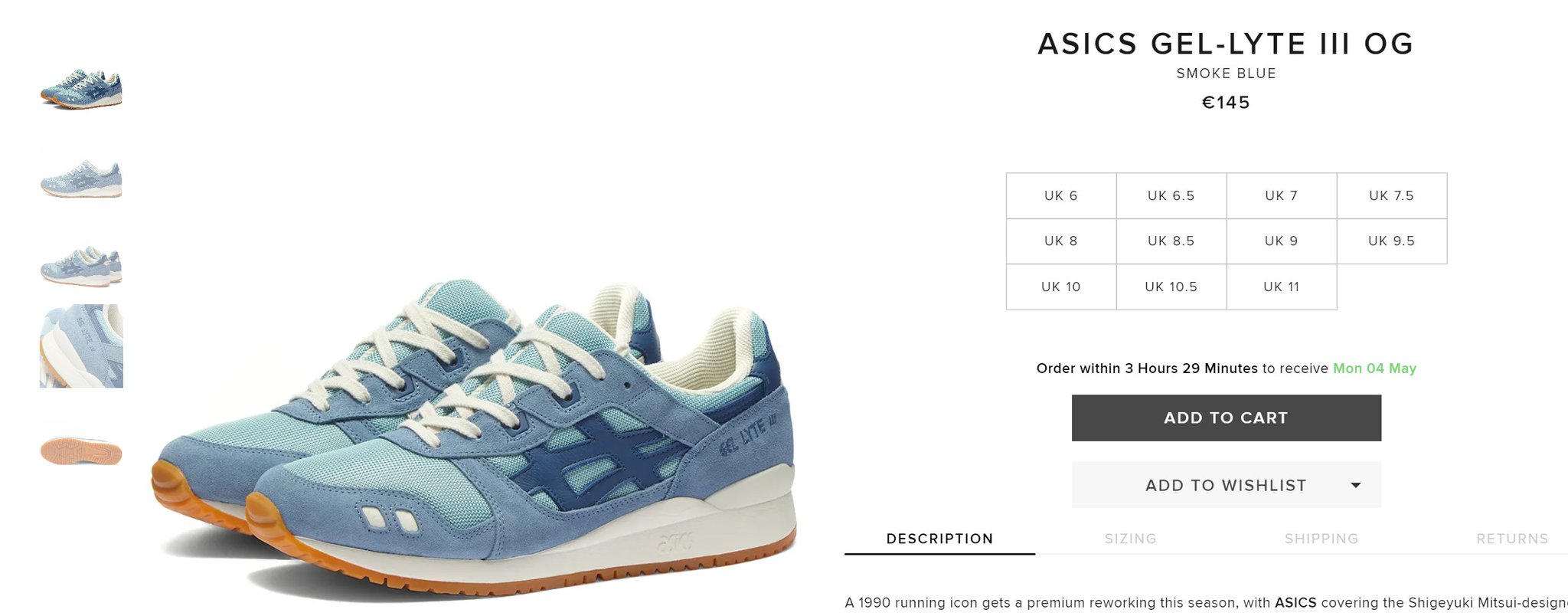 gel lyte iii sizing