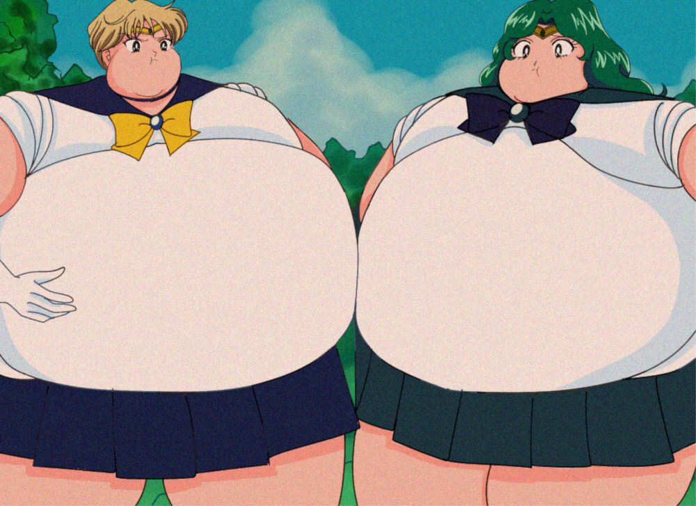 تويتر ミギネオ 私は帰ってきた على تويتر Ensunder1129 コンビなキャラ二人とも 揃って太ると見映えが有りますね 画面一杯な肥満体が凄く 良いです お腹がぶつかっちゃう構図も素敵です