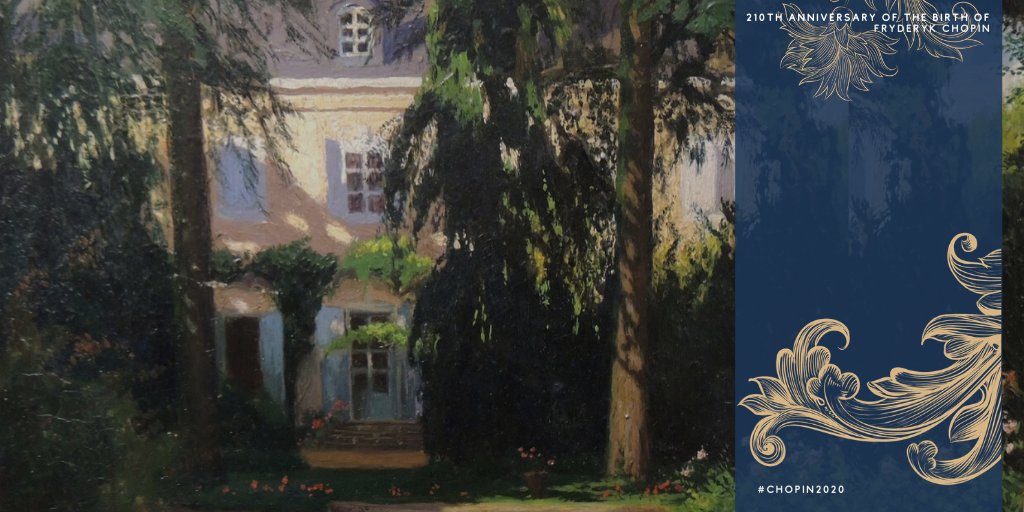 PLinDenmark's tweet photo. Efter 1840 begyndte Fryderyk #Chopins helbred at forværres alvorligt. 

Han fandt lidt lindring og glæde i sommeropholdene i George Sands hus i #Nohant. Der komponerede han nogle af sine bedste og de fleste af sine sene værker.

#Chopin2020

🎼https://t.co/MthOPiAn25 https://t.co/4DQvS3PflO