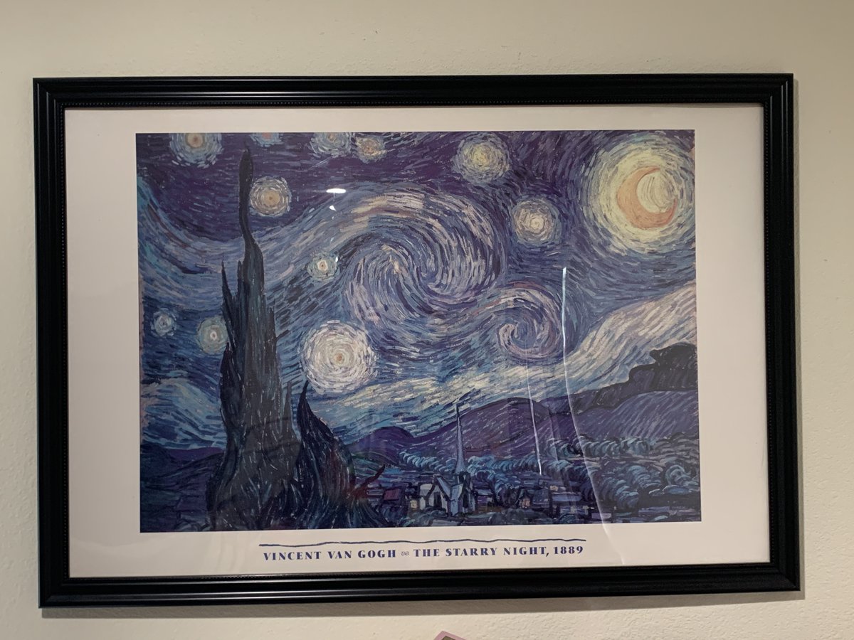 I love this painting.  I have always thought it to be a beautiful representation of the night sky.  Space has always fascinated me; one of the reasons I majored on Earth Science in college. 
- Jamie Lutz #CrushingCOVID19 <a href="/VHS_Crushers/">Vintage High School</a>