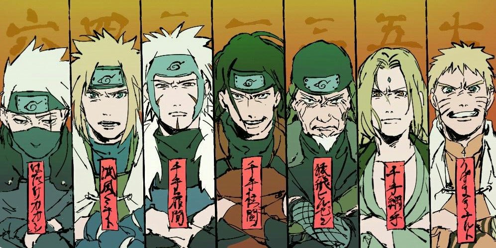 Who are all the Hokages in Naruto