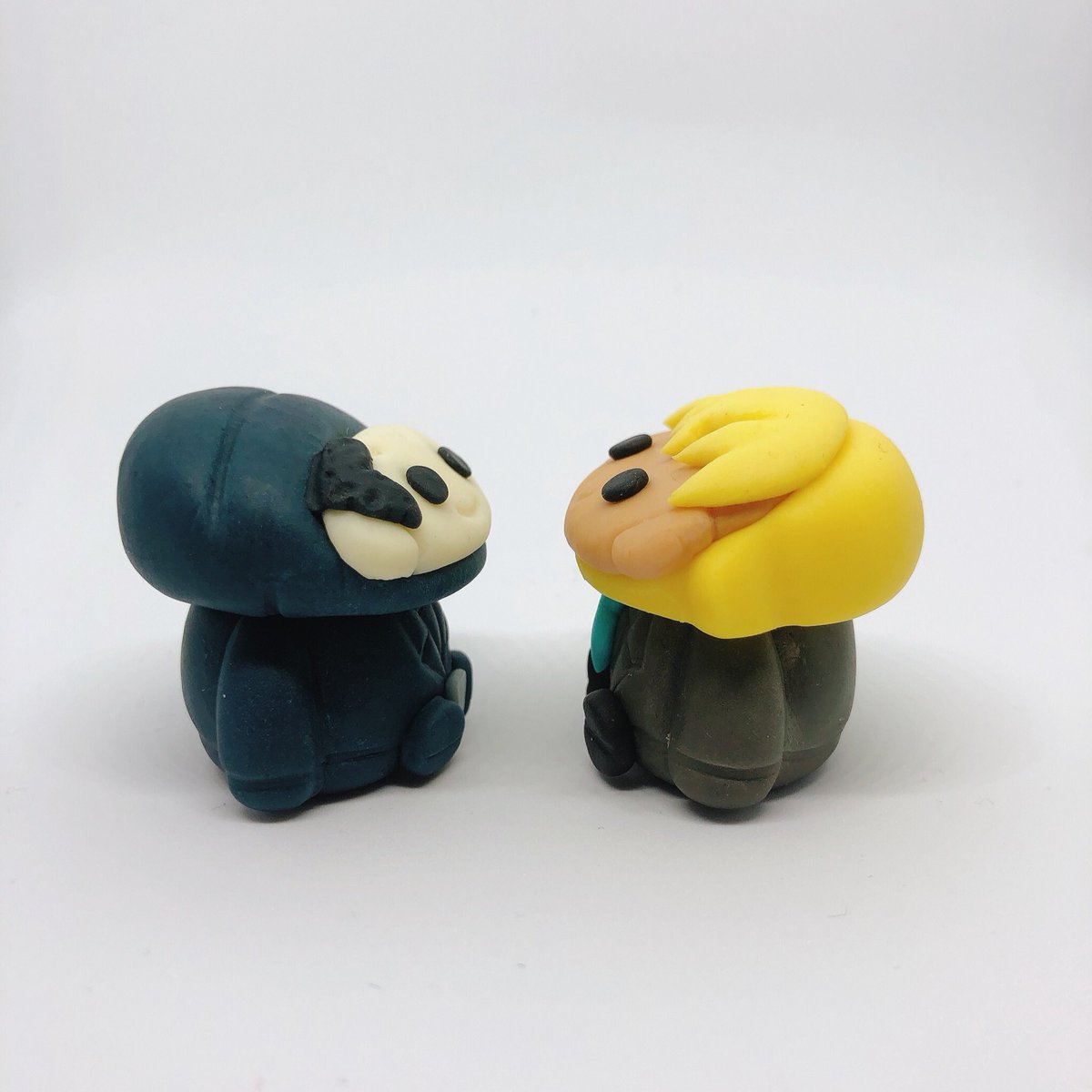 樹脂粘土ドール　　2人一緒に 樹脂粘土ドール 2人一緒に 樹脂粘土ドール 2人一緒に 樹脂粘土