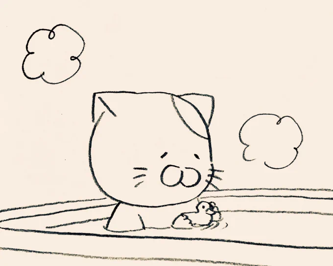 お風呂は欠かせないネコ 