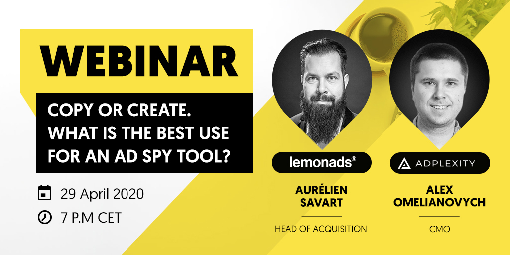 lemonadsGroup's tweet image. It&apos;s in 2h ! If you haven&apos;t signed up yet, click on the following link : adplexity.clickmeeting.com/copy-or-create… #AffiliateMarketing #adspytool #webinar #lemonads #adplexity