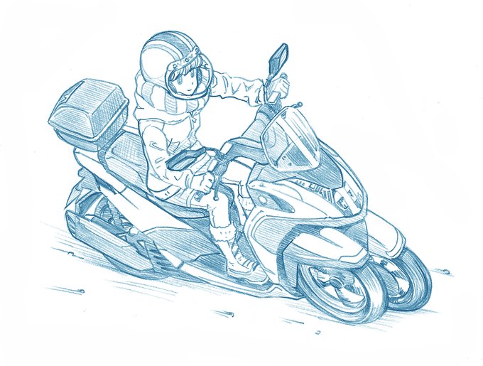 「バイク」 illustration images(Oldest))