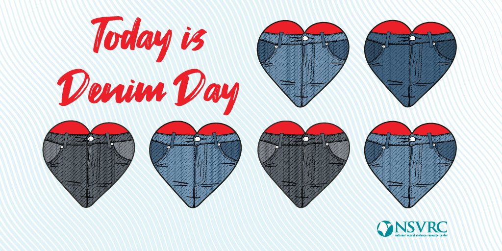 #DenimDay reminds us of the importance of believing and supporting survivors of sexual assault, harassment, and abuse when they come forward. #SAAM