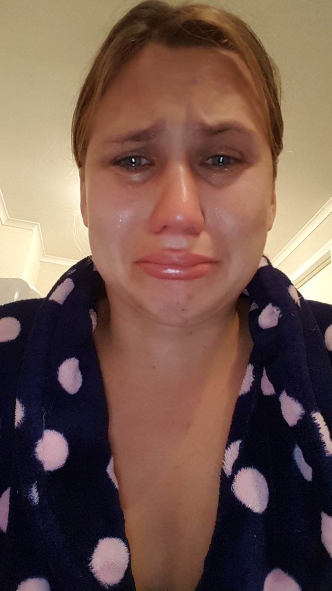 Sinfulrella_Eva's tweet photo. Watching #afterlifeseason2 Realised im crying snot in same dressing gown as s1!SPOOKY!Tried 2rewatch s1,was HOWLING crying after ep1 my ex was concerned u broke me @rickygervais Started watching @DerekTVShow heart can only handle 1 ep at a time of that 2 PLS GIVE US MORE OF U! <3 https://t.co/Agd4J2y0kE