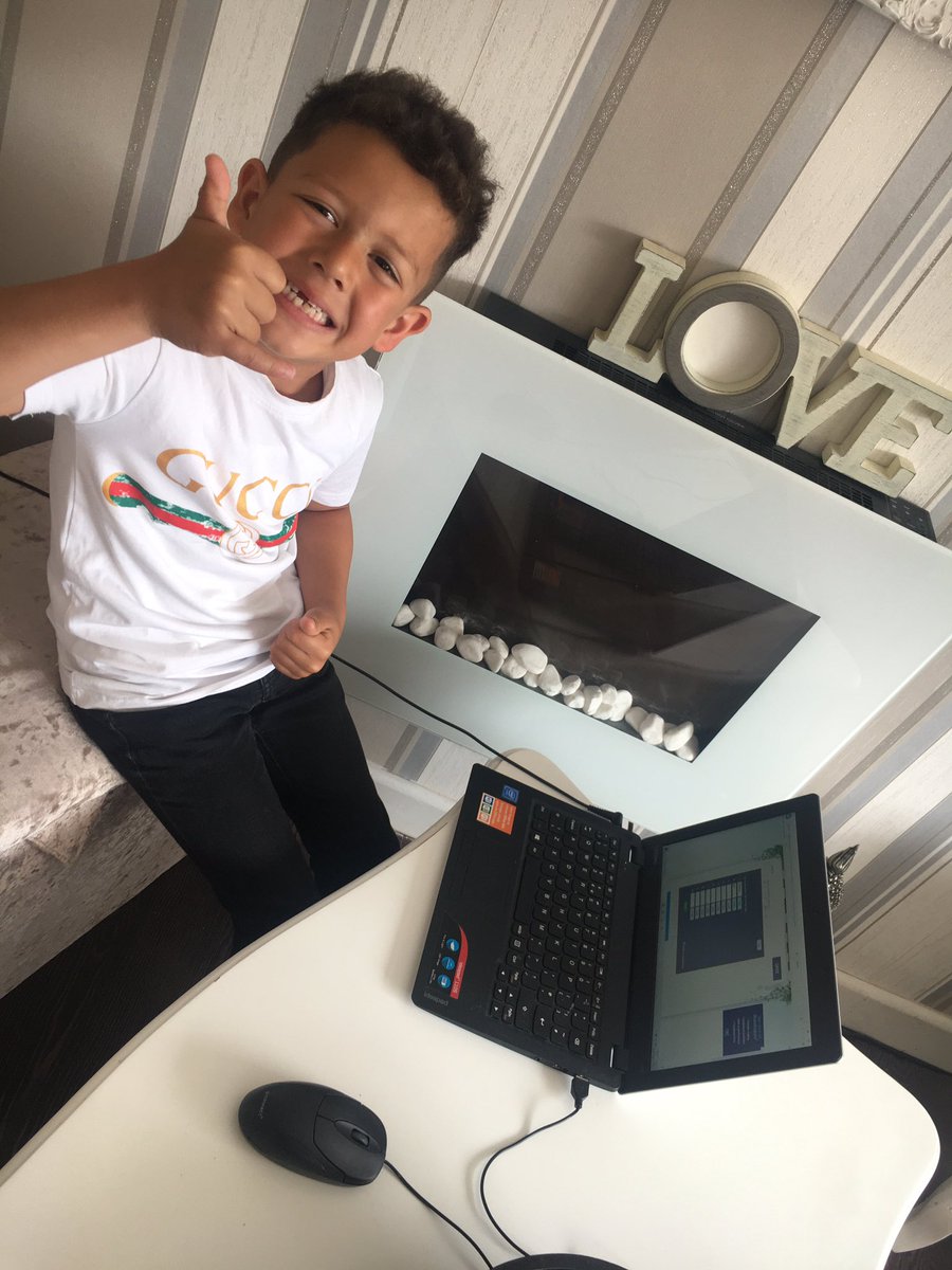 staceypreece7's tweet photo. Isaac doing his online spelling test 💙 @TonLowerSchool https://t.co/eWUvDDQkJH