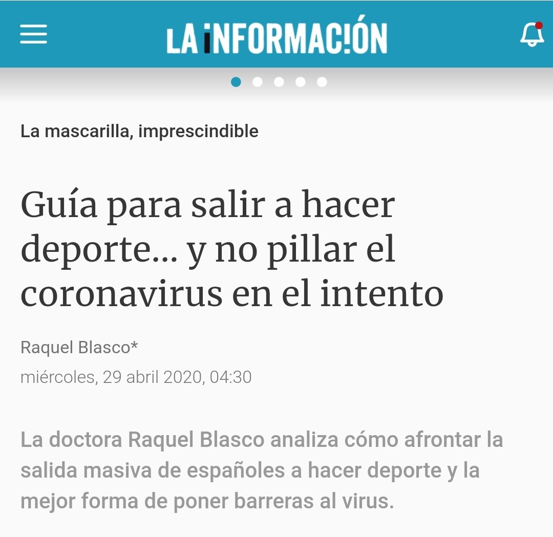 RaquelBlascoR's tweet photo. TE QUEREMOS SEGURO Y SANO #besafebesecure #Covid_19 
Guía para salir a hacer #deporte․.. y no pillar el coronavirus en el intento https://t.co/oDh2SBP0fL https://t.co/AwLTMXtI1s
