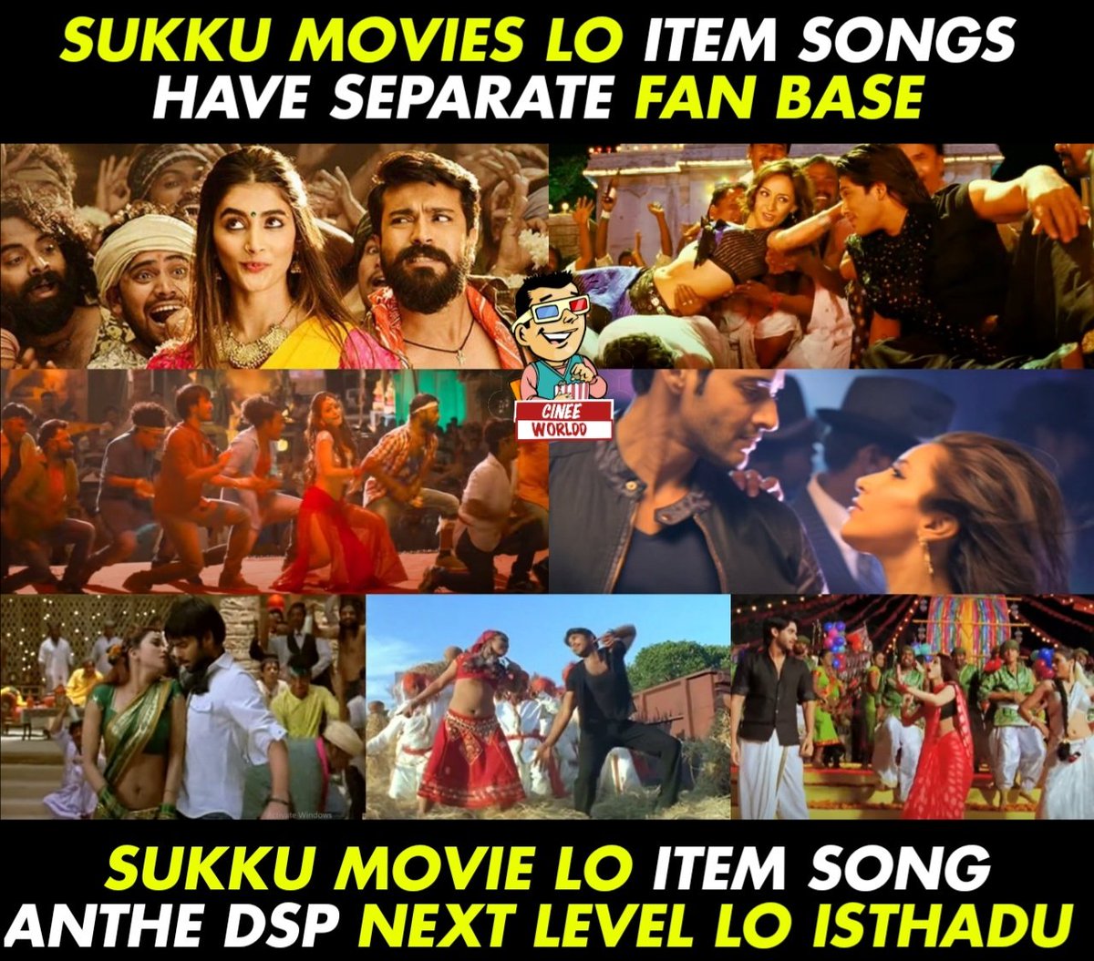 ItemSongs💥🔥
Pls follow us for more updates🙏
#Sukumar #DSP #RamCharan #PoojaHegde #AlluArjun #MaheshBabu #Ram #NagaChaitanya #Tamannah #Cinee_Worldd @CineeWorldd