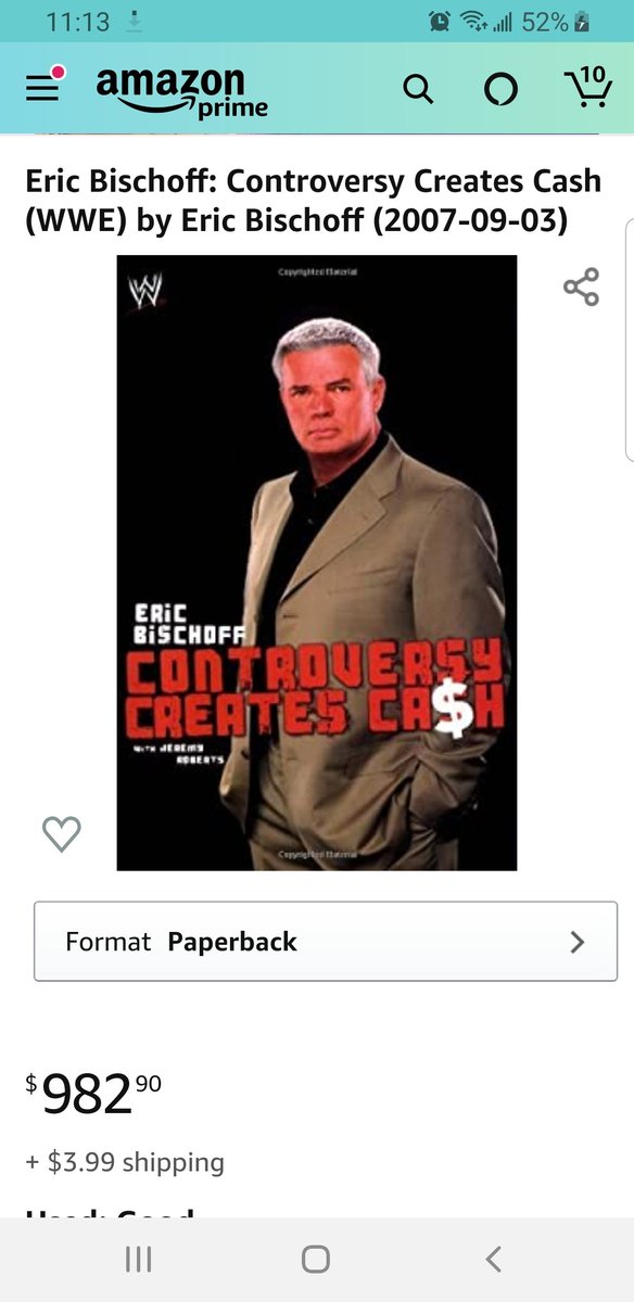 RealRyanVox's tweet photo. Wow! I'm glad I already have a digital copy! Should've bought right away. 

@EBischoff 

#ProWrestling #StudyEverything https://t.co/VMhTXHFO69