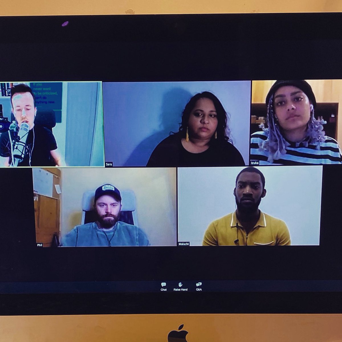 TLBPictures's tweet photo. @philbarantini1 and @cantabulous talk through the creative and practical processes of making BOILING POINT with @ActOnThisTV last night with actors Malachi Kirby and Izuka Hoyle. Fantastic Q&amp;A after! https://t.co/0dYjAQ1TkD