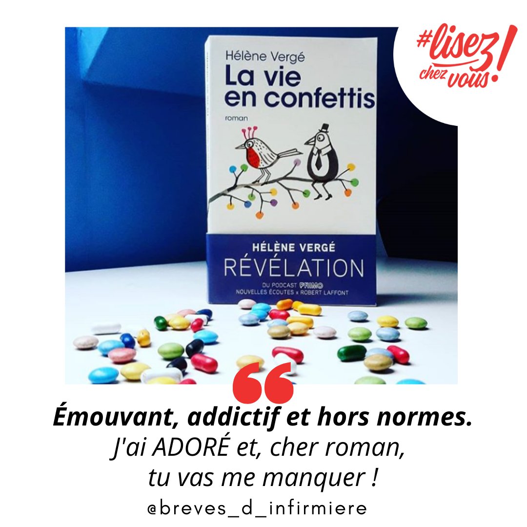 🌸 Alerte promo e-book ! 🌸
Dès aujourd'hui et jusqu'au 5 mai, #LaVieEnConfettis d'Hélène Vergé est à 4,99 € au lieu de 12,99 € au format numérique.
📚
Grand merci pour ce coup de 💛 @breves_d_infirmiere !