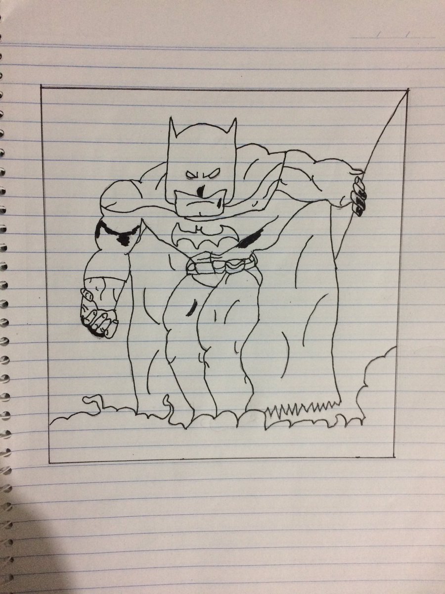 KoryGraham7's tweet photo. @boxofficeartist I Decided to draw Batman (my fav hero) during the stream. https://t.co/Xtd3ZE8jw9