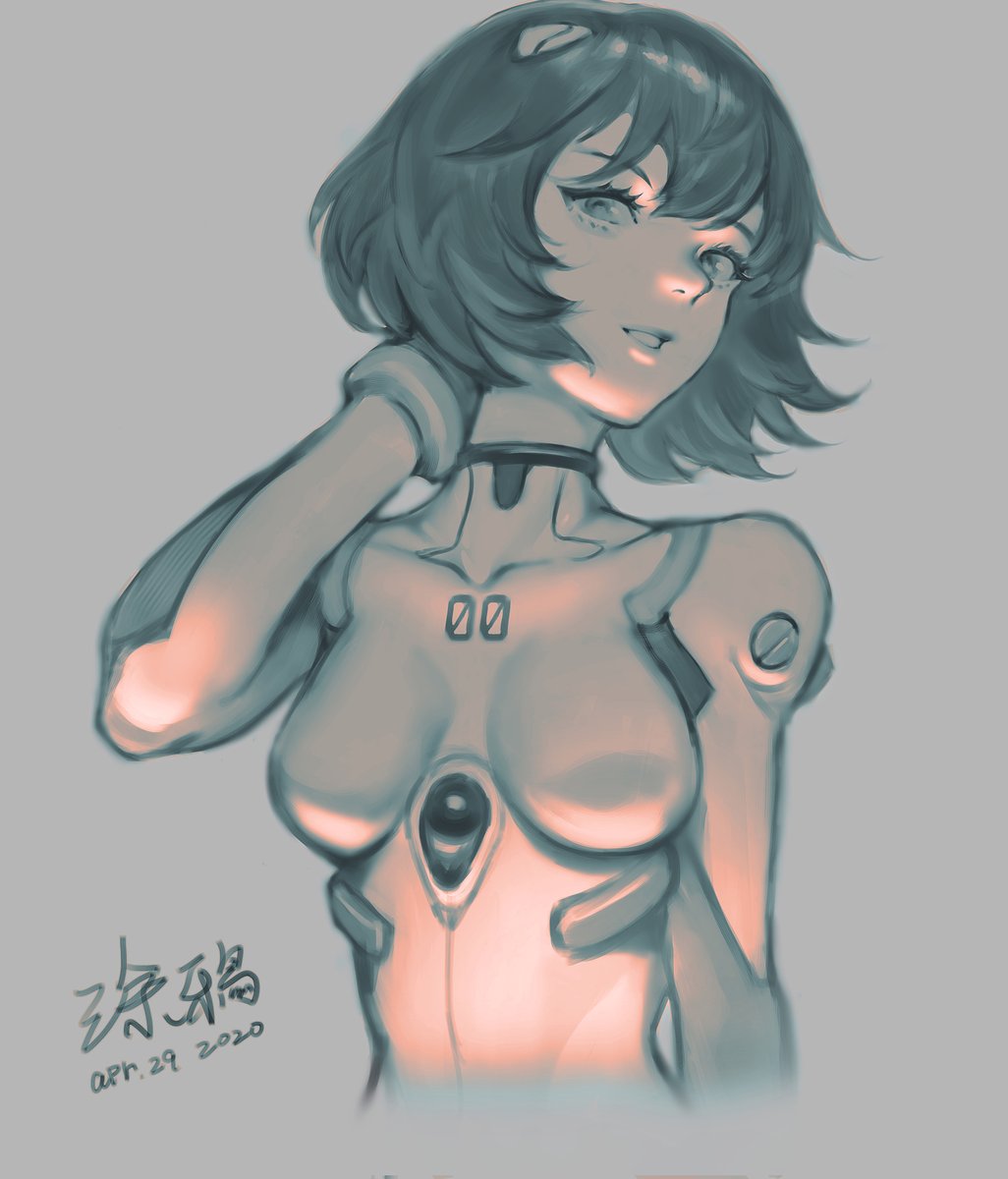 bugsing's tweet photo. Doodle. #綾波レイ #エヴァンゲリオン https://t.co/RUWc9a6ywA