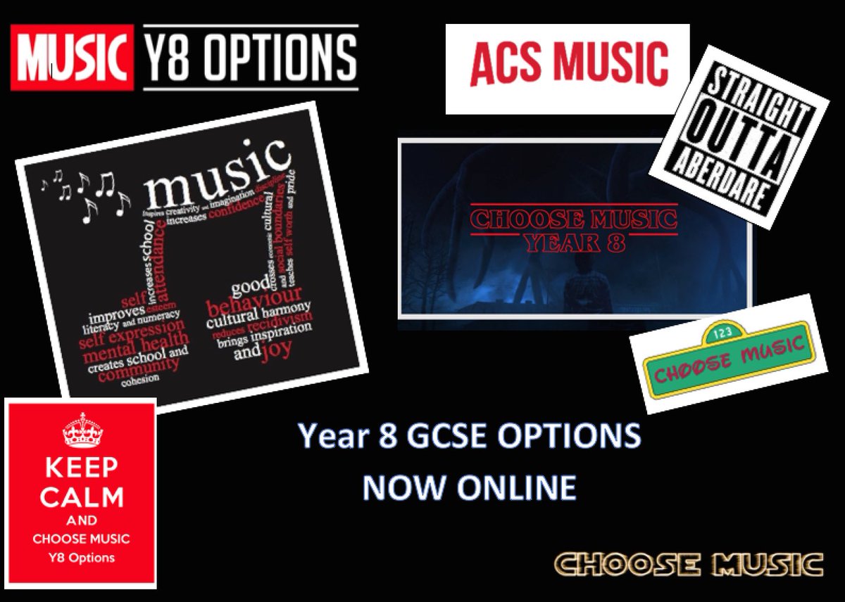 Year 8 Options NOW online! Drop Mr. Gibbs or Mr. Edwards an email if you have any questions or queries about studying GCSE Music or BTEC Music Technology @ACSYear8@AberdareSchool