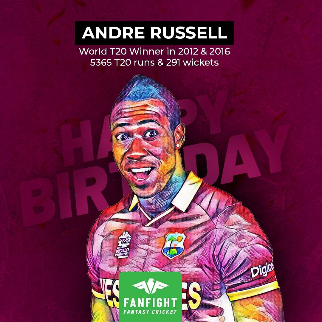 Happy Birthday Andre Russell  Which Dre Russ innings can you recollect?  