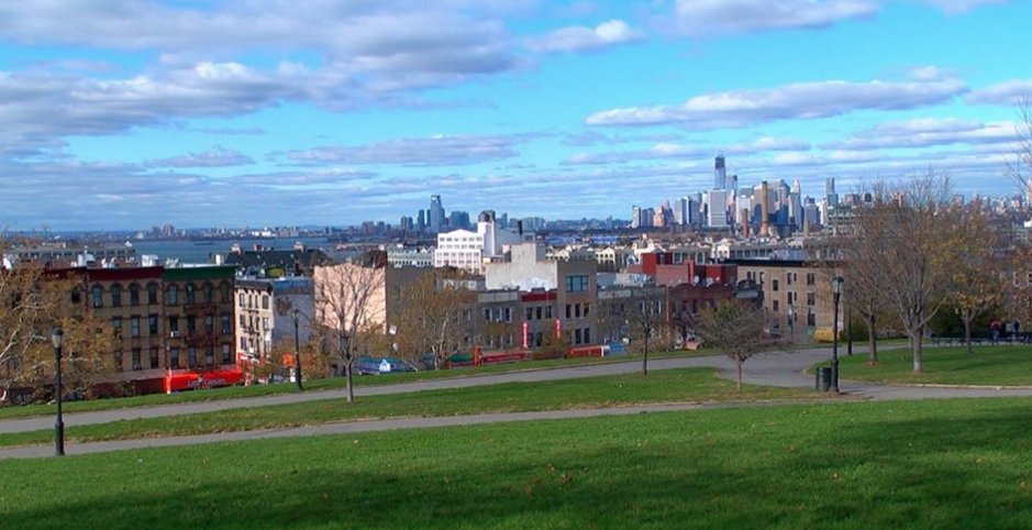Sunset Park, Brooklyn and Manhattan, + NYC sky, from my 2014 film Breakthrough Weekend <a href="/BrkthruWkend/">Breakthrough Weekend</a> - vimeo.com/ondemand/break… #NYC #Brooklyn #Manhattan #NY