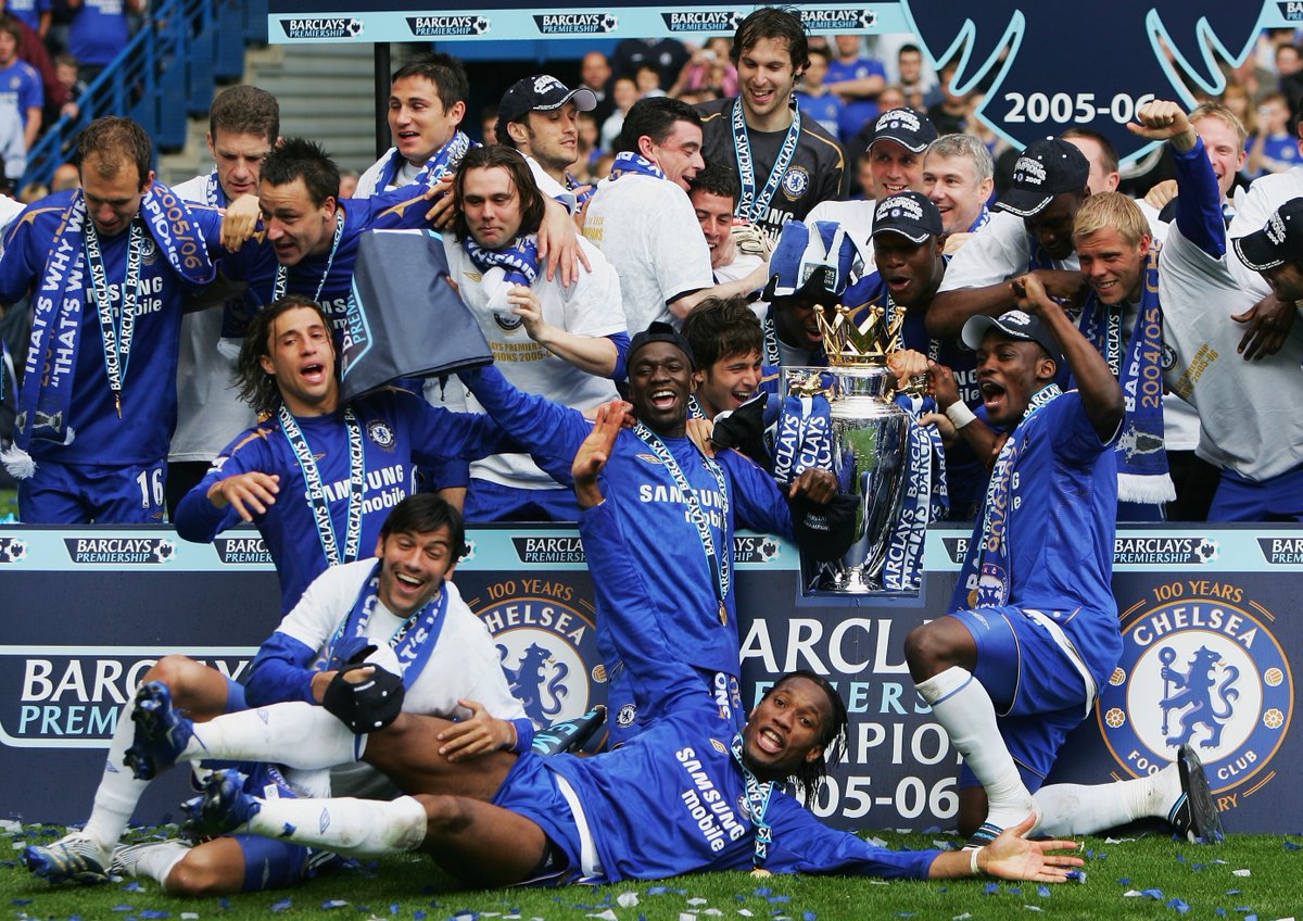 14 years ago today, we beat Manchester United 3-0 at Stamford Bridge to clinch a second successive Premier League title! 🏆
