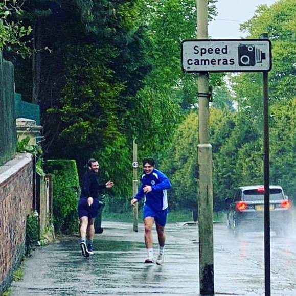 Chaddsfc's tweet photo. Come rain or shine the boys are still going !! More than 2/3rds of the lads have finished and we’re nearly at our target #100milesinapril #socialdistancing #UTR #covid_19 https://t.co/V5kquW9szl