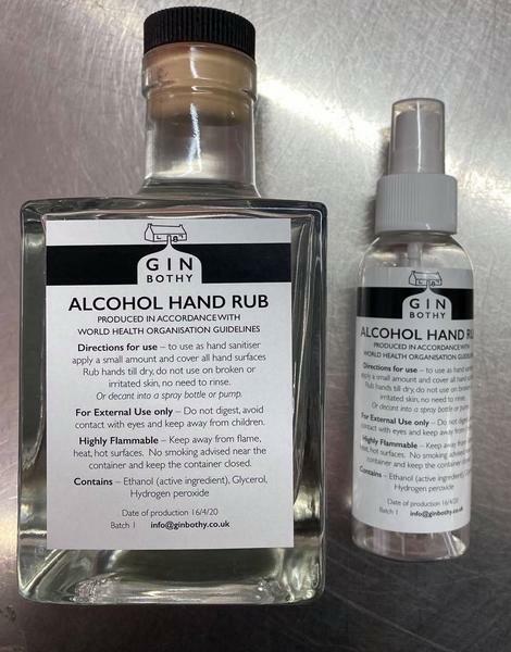 TheGinBothy's tweet image. Our 80% alcohol hand rub is made in accordance with World Health Organisation guidelines and is available in either a 350ml glass bottle or 100ml pump spray bottle.

Available online with FREE UK delivery on orders over £10. ift.tt/3aP3ayS