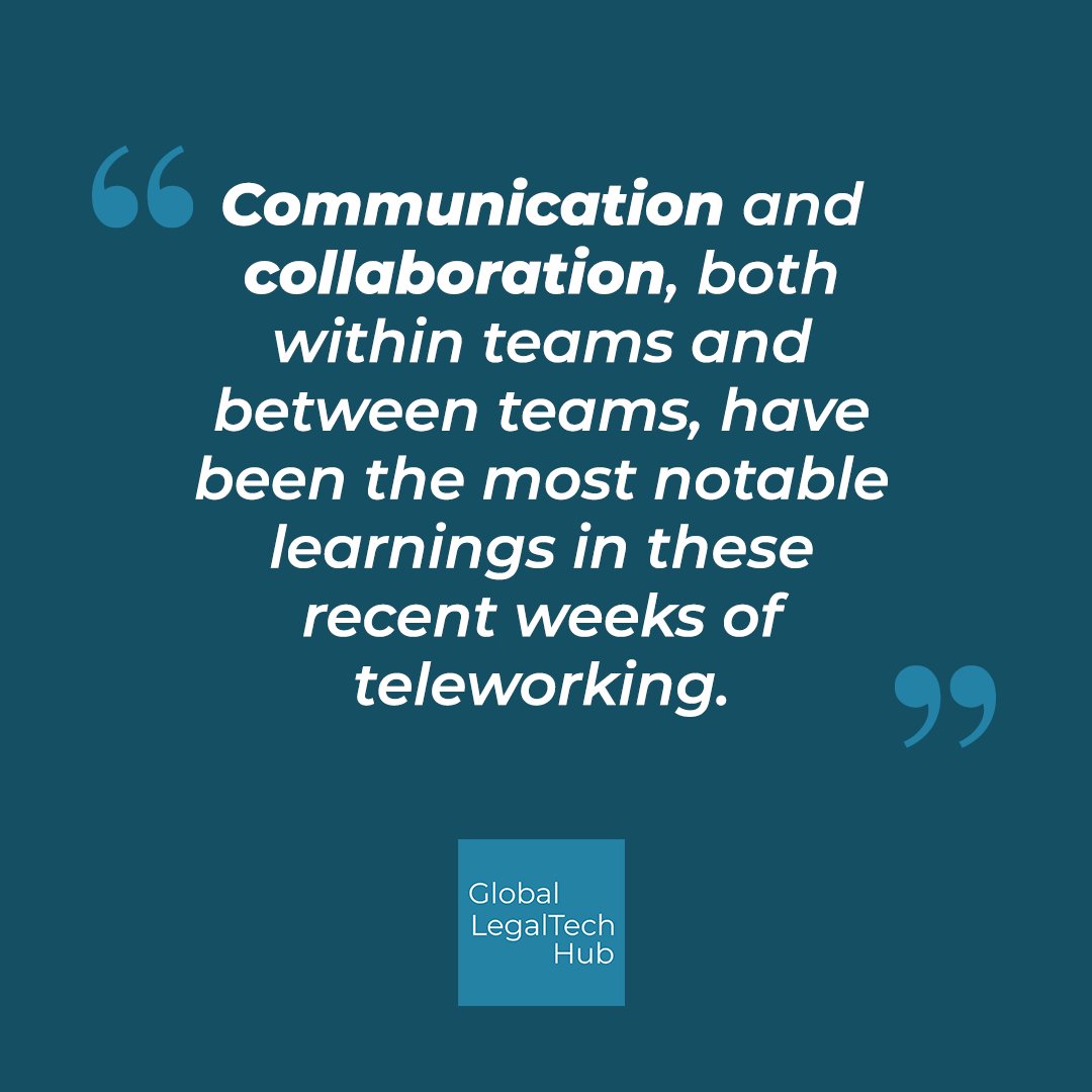 Glegaltechhub's tweet image. Results of the #LegalTechSurveyWeek. Today, Eva Bruch, @AlterWork &apos;s digital transformation and innovation consultant, tells us what are the best communication and organizational tools that they are using while working from home. #globallegaltechhub #tech #legaltech