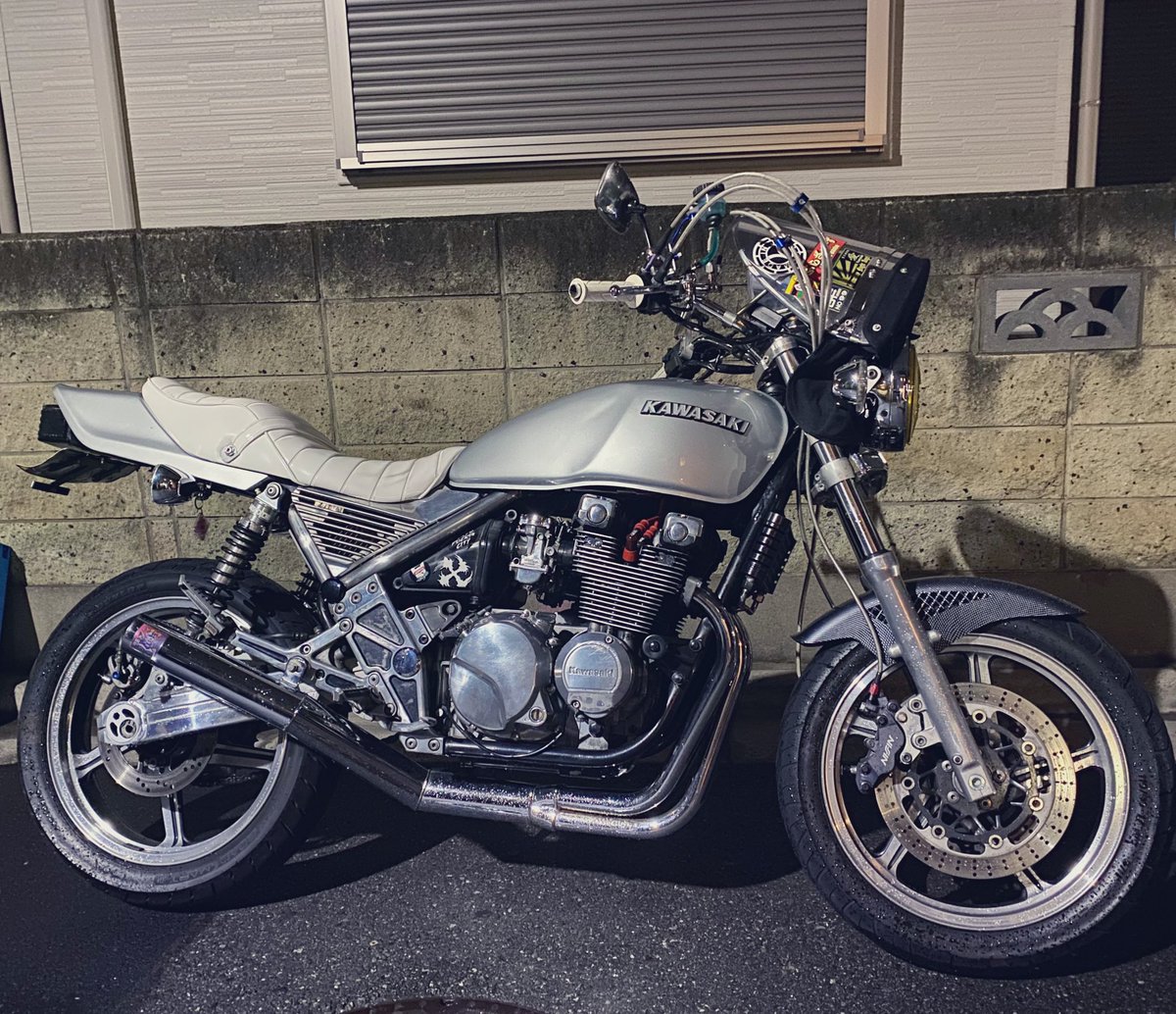 ゼファー400 ロンタン おまけ風防つけます ゼファー400 ロンタン