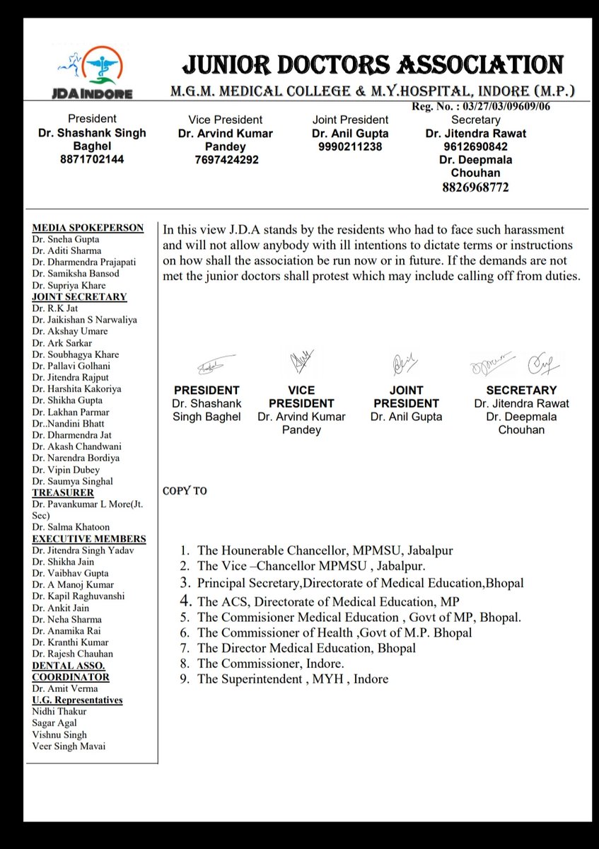 JDAMgmIndore's tweet image. Truth and just the Truth (E)@ChouhanShivraj @CMMadhyaPradesh @comindore @FordaIndia @IndoreCollector @MOHedump @MoHFW_INDIA @mpmsu @AIIMSRDA @healthminmp @JansamparkMP @PMOIndia @narendramodi  #sayNoToOppression #NoToPowerAbuse #justiceToJuniorDocs