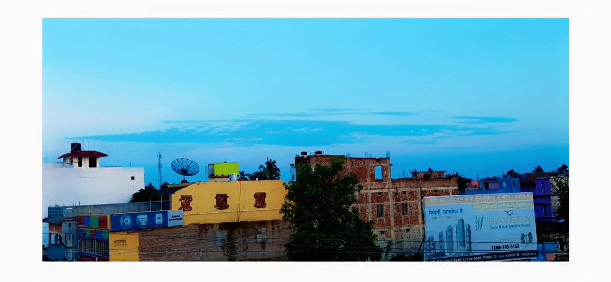 Gauti_28's tweet photo. The sky is honestly the limit, so I’m excited to see what the future holds.
This view keeps you positive in this pandemic #COVID19 .
#IndiaFightsCorona
#ClearTheAir #Clearsky
#lesspolution https://t.co/Dox7z3hLv1