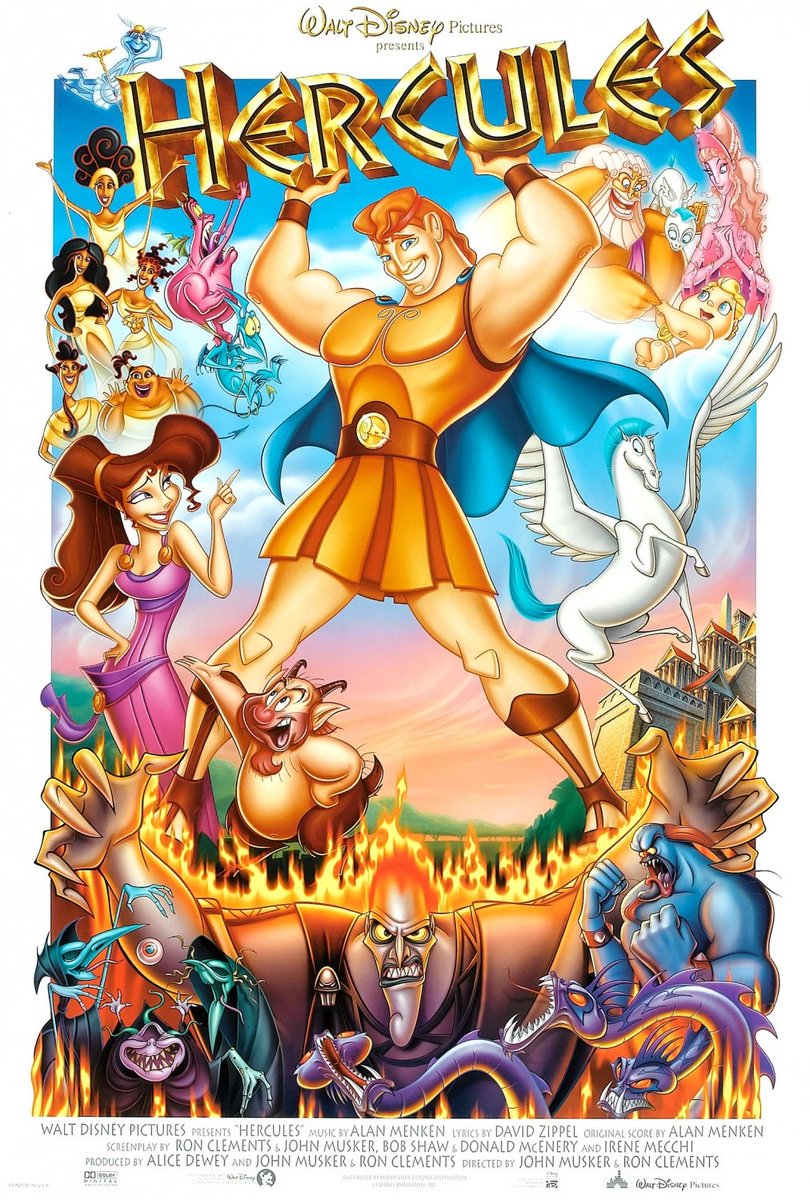 53) Hercules Fun movie with a great cast and some surprisingly funny dialogue. Great pacing too, it goes by in a flash. Probably my favourite one in the Disney catalogue so far