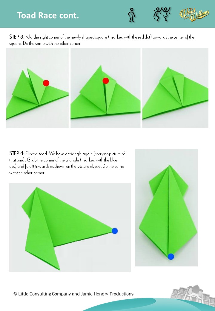 jhpuk's tweet image. Our favourite time of the week #WillowsWednesday! For Week 5 all you need is paper &amp;amp; colouring pencils - we're making racing toads! 
Follow this guide on how to make yourself a Toad, decorate it so you know it's yours &amp;amp; then create a race track. READY. SET. GO!

#kidsactivities