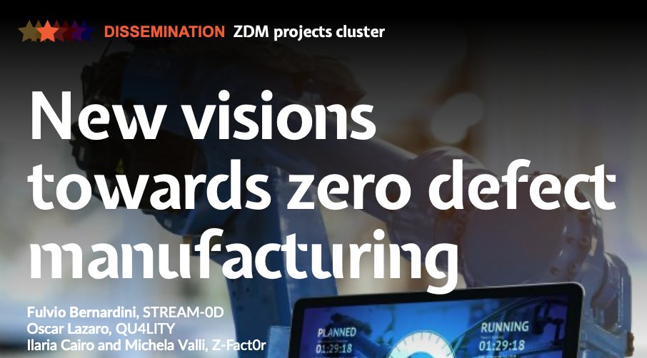 Stream0d's tweet photo. "New vision towards #ZeroDefectManufacturing" is out on the Project Repository Journal! The article is a joint #dissemination effort of the #ZDM cluster #STREAM0D, #QU4LITY and @Z_Fact0r and provides highlights on the projects: https://t.co/dA2k43F5gd
@EU_Commission @EFFRA_Live https://t.co/wTvkQUVDcs