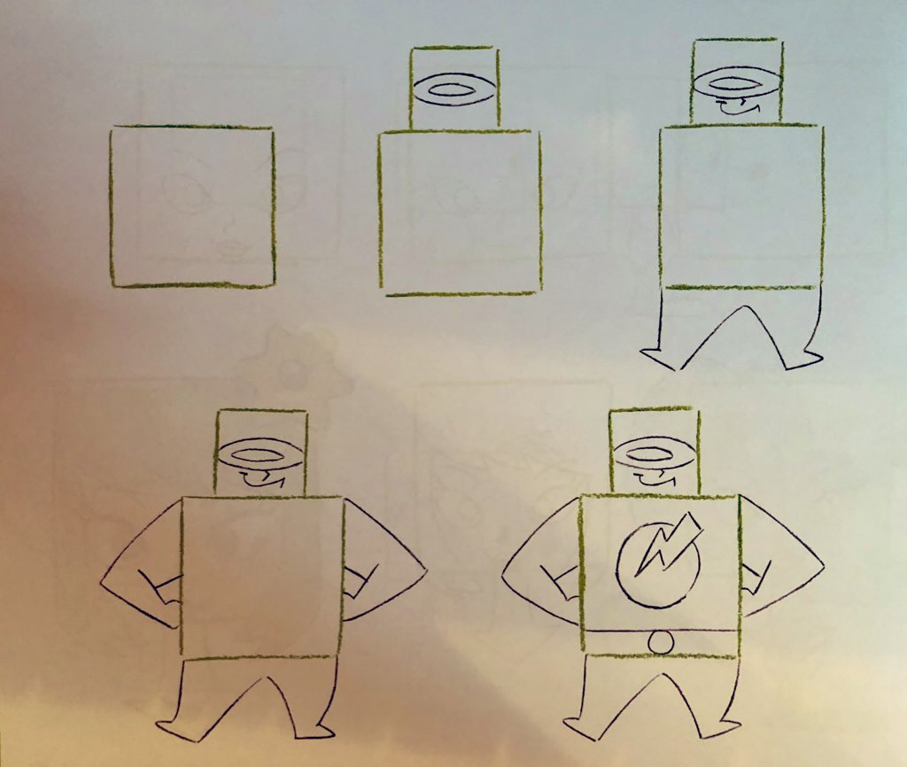 JenSkanes1's tweet photo. Here is another “Square Drawing” for you to try at home! Show me your superheroes!! #superhero #SquareDrawing @standrewselem https://t.co/o70RZZNkKd