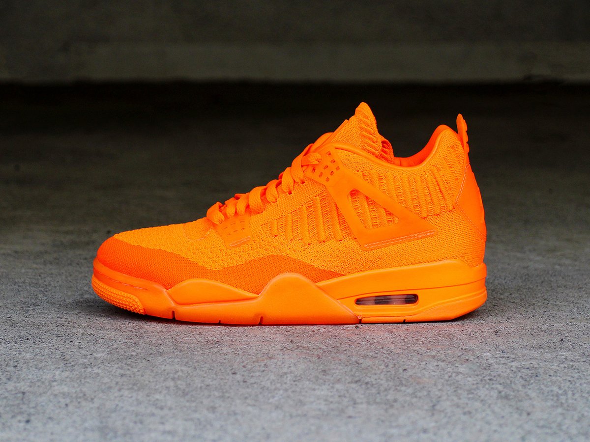 jordan 4 retro flyknit orange